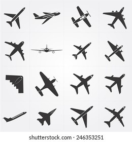 Airplane icons