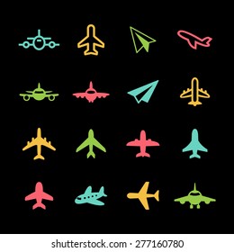 Airplane icons