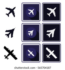 AIRPLANE ICONS FOR ALL PURPOSE