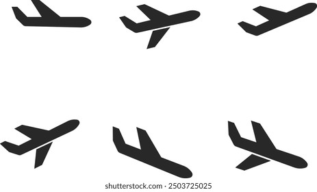 Airplane icons illustration vector. editable