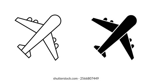 Airplane icons pack for apps and web UI designs
