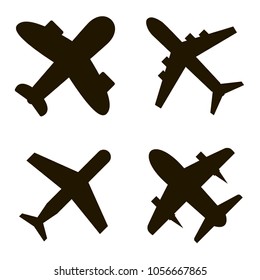 airplane icons set. airplane icons collections. sign design