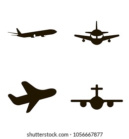 airplane icons set. airplane icons collections. sign design