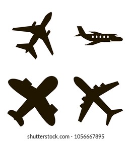 airplane icons set. airplane icons collections. sign design