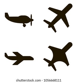 airplane icons set. airplane icons collections. sign design