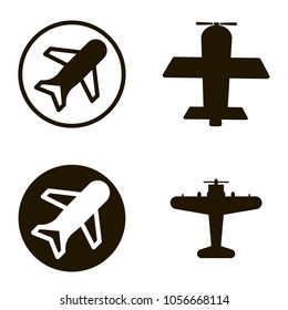 airplane icons set. airplane icons collections. sign design