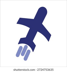 Flugzeugsymbole. einfarbige Vektorgrafik