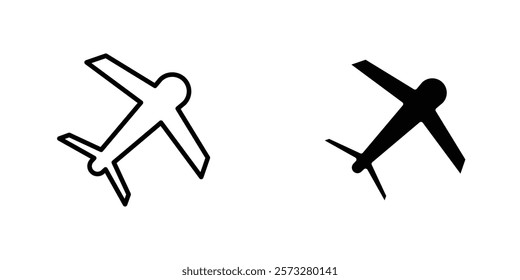 Airplane icons vector graphic pack