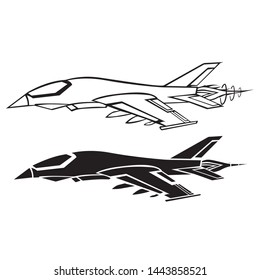 
airplane illustration can be made as a logo template