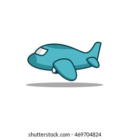 Airplane illustration vector