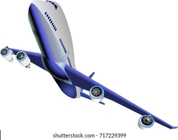 Airplane illustration vector