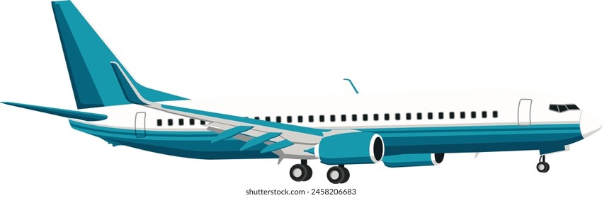 airplane illustration vector art icon