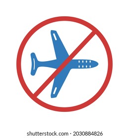 Airplane, Infrared, Travel, Vacation, Corona Virus, Travel Ban Icon. Vector Design.