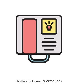 Airplane Interphone Icon Vector Illustration
