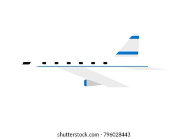 Airplane isolated icon vector illustration