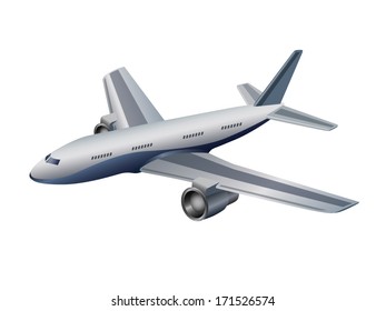 airplane isolated on white background