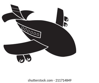Airplane isolated on white background