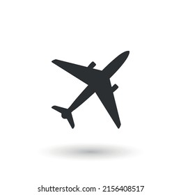 airplane isolated on white background