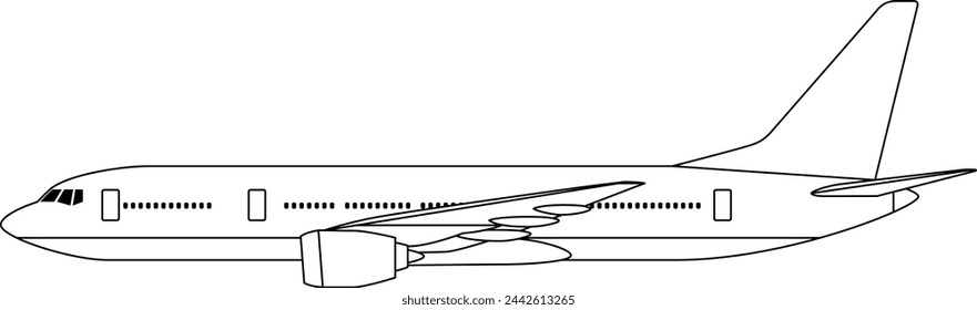 El avión aislado sobre fondo blanco