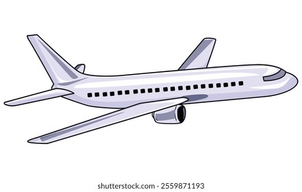 Airplane isolated on white background