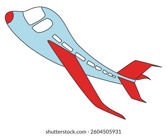 A airplane isolated on white background