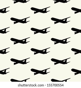 airplane isolated pattern seamless design. vector illustration