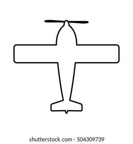 airplane isolated pictogram image 