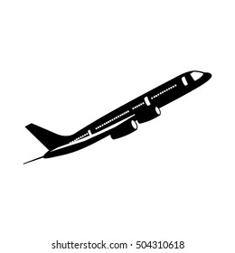airplane isolated pictogram image 