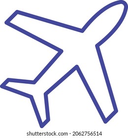  Airplane Isolated Vector icon which can easily modify or edit

