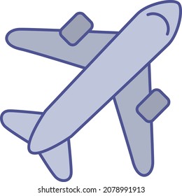 Airplane Isolated Vector icon which can easily modify or edit


