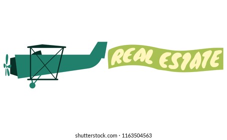 Airplane isolated vector illustration 
