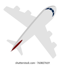 Airplane isolated vector illustration