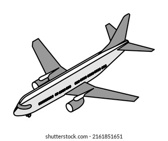 Airplane isometric design icon. Vector web illustration. 3d colorful concept