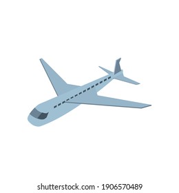 Airplane isometric design, Plane vehicle transportation fly theme Vector illustration