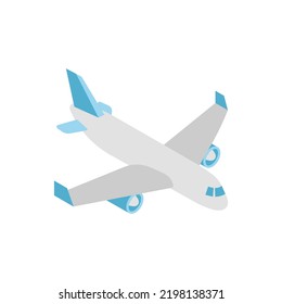 Airplane, isometric icon. plane vector illustration