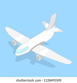 Airplane isometric vector image EPS10