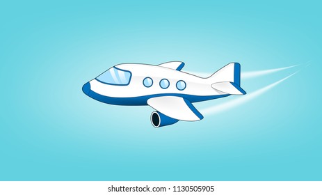 Airplane jet illustration
