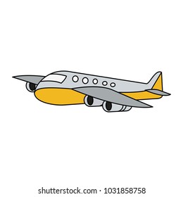 Airplane jet symbol