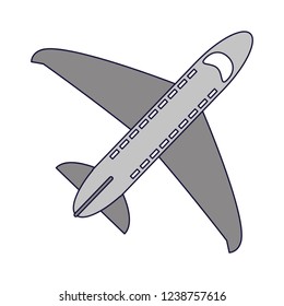 Airplane jet symbol
