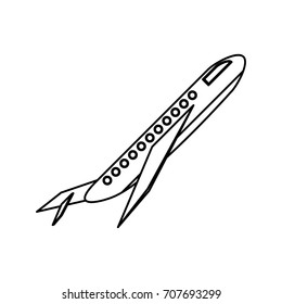 Airplane jet symbol