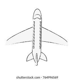 Airplane jet symbol