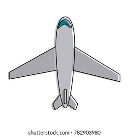 Airplane jet symbol