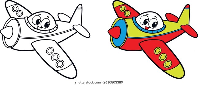 Airplane Kid Art for Digital Projects


