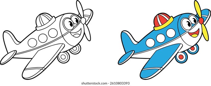 Airplane Kid Art for Digital Projects

