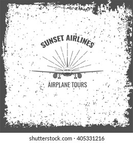 airplane label