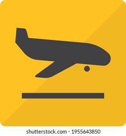 airplane landing image from my vector archive