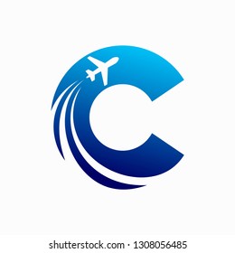 Airplane Letter C