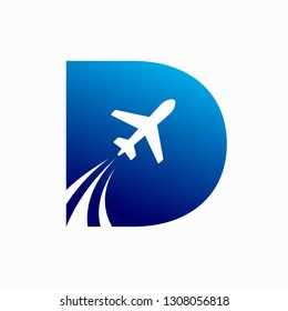 Airplane Letter D