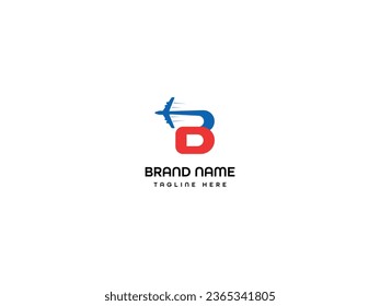Airplane A letter logo monogram