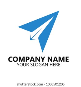 airplane Letter logo vector, abstract logo design on white background, Abstract graphic icon, logo design template, symbol for company.
